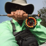 Zach sporting a fishing Buff