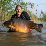 female angler, woman record carp caught in the UK